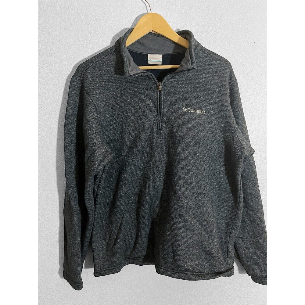 Columbia Men's Semi Ribbed Sweatshirt - blue - Size Medium